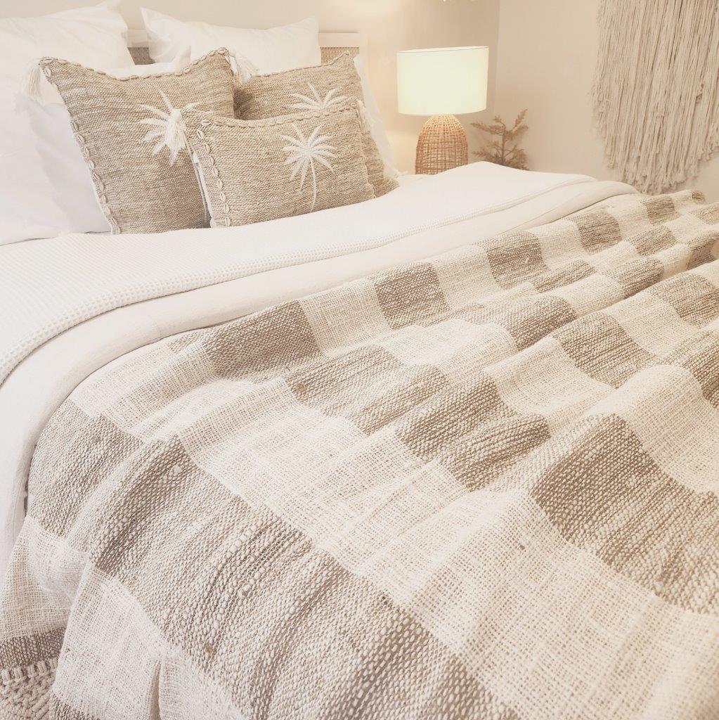 Coastal Haven Macrame Throw Blanket | Tassel | 1.3m x 2.6m