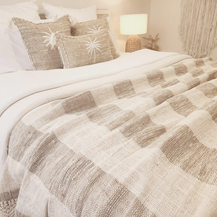 Coastal Haven Macrame Throw Blanket | Tassel | 1.3m x 2.6m