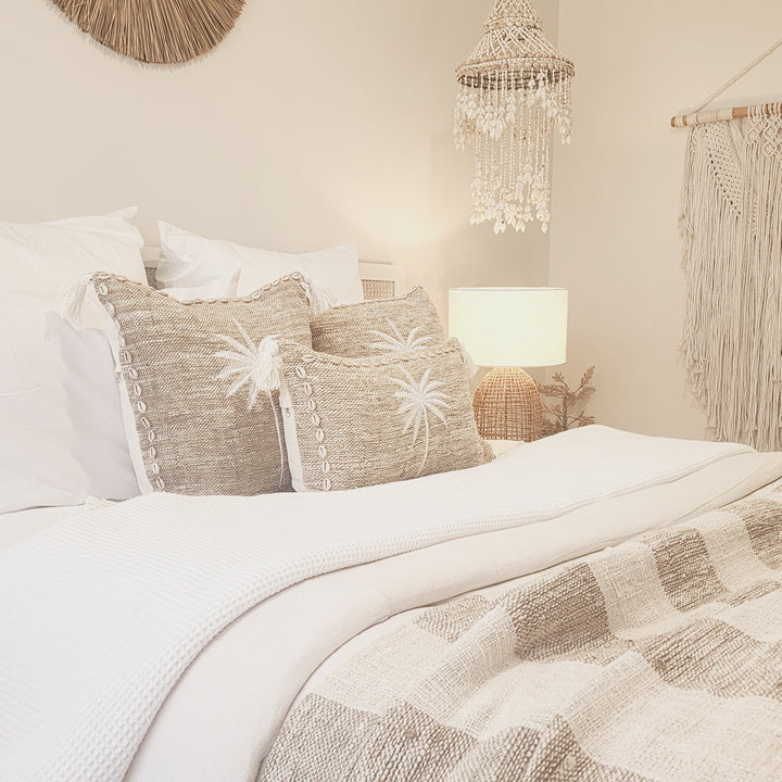 Coastal Haven Macrame Throw Blanket | Tassel | 1.3m x 2.6m