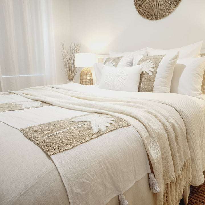 Palm Beach Bed Runner | Tassel | 200 x 40 cm