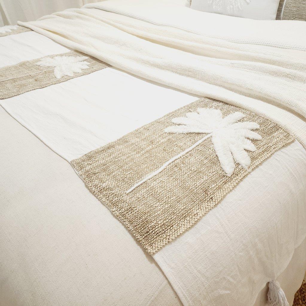 Palm Beach Bed Runner | Tassel | 200 x 40 cm