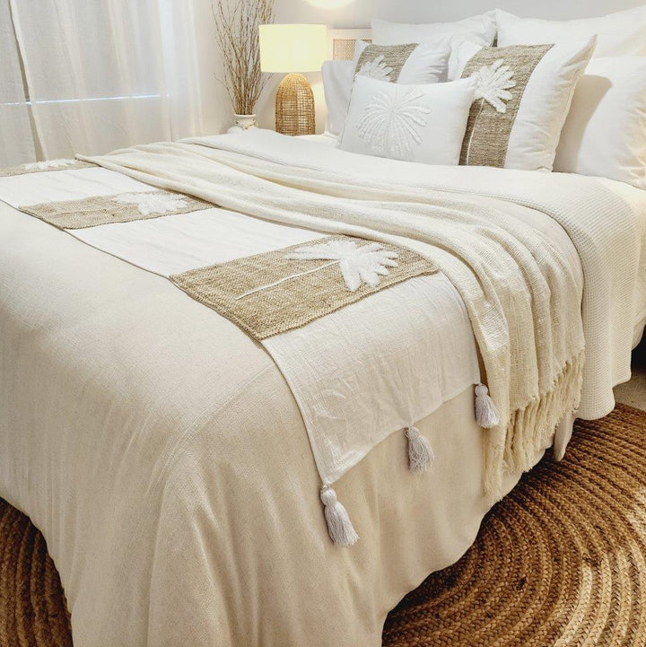 Palm Beach Bed Runner | Tassel | 200 x 40 cm