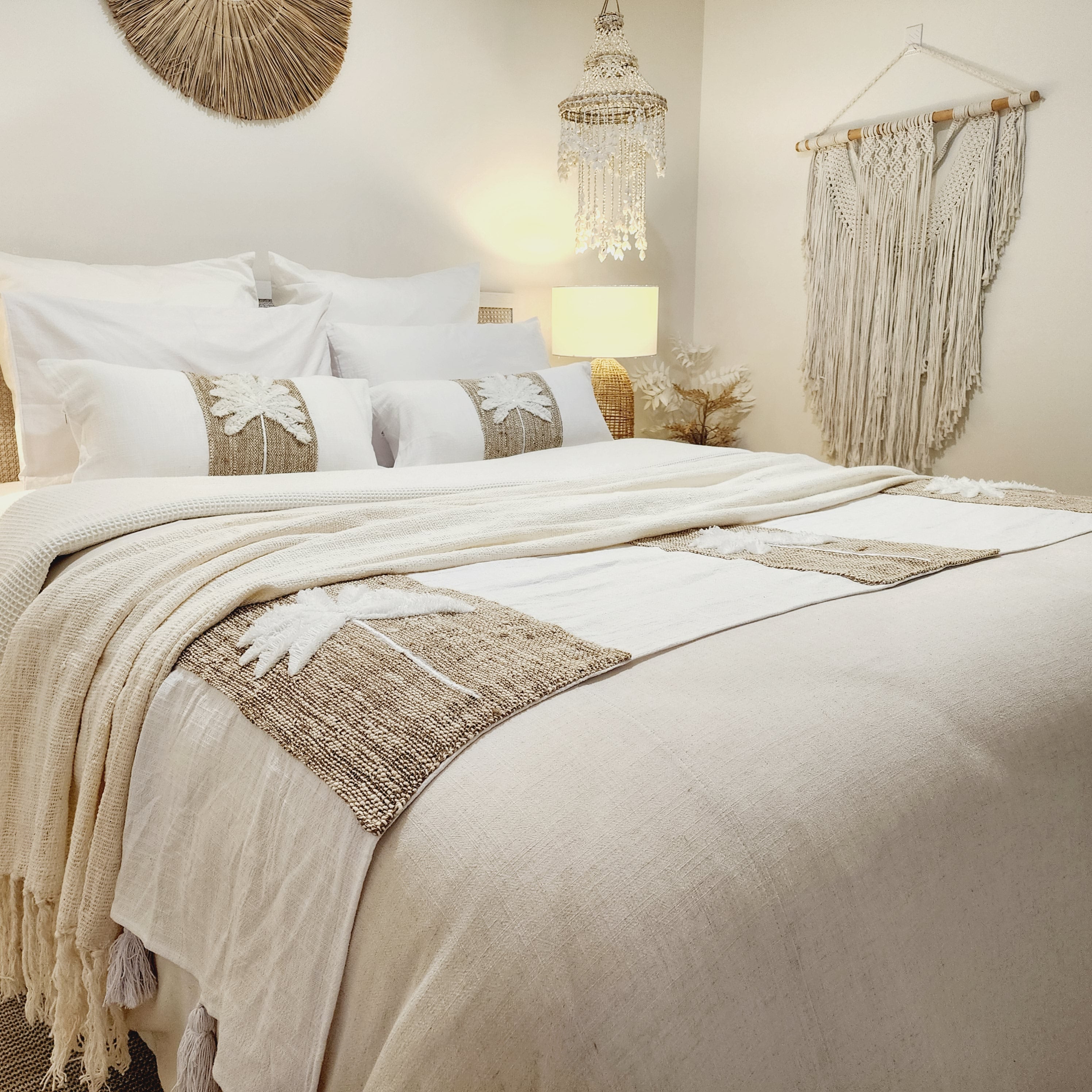 Palm Beach Bed Runner | Tassel | 200 x 40 cm