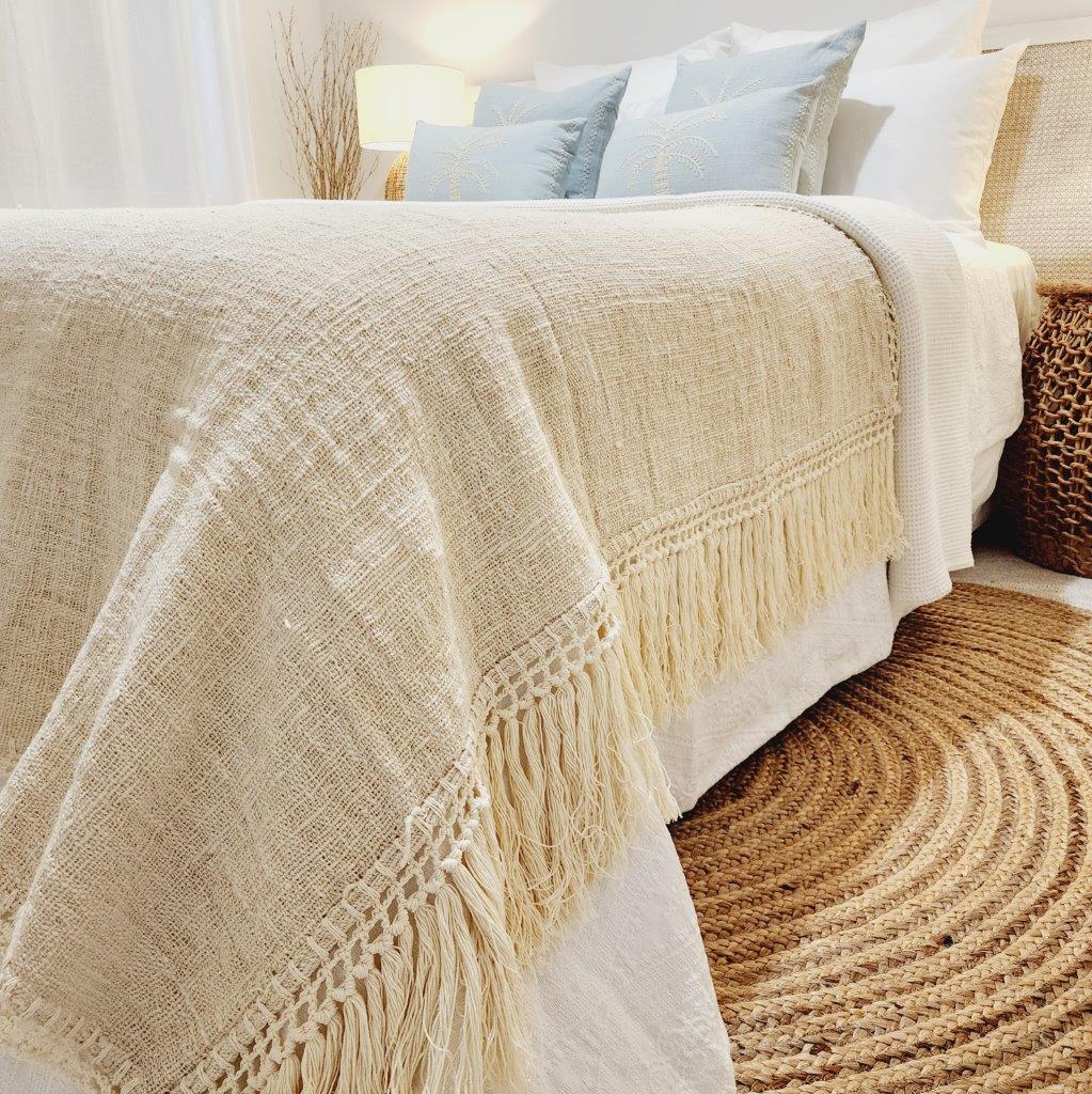 Island Luxe Throw Blanket | Tassel | 1.4m x 2.5m