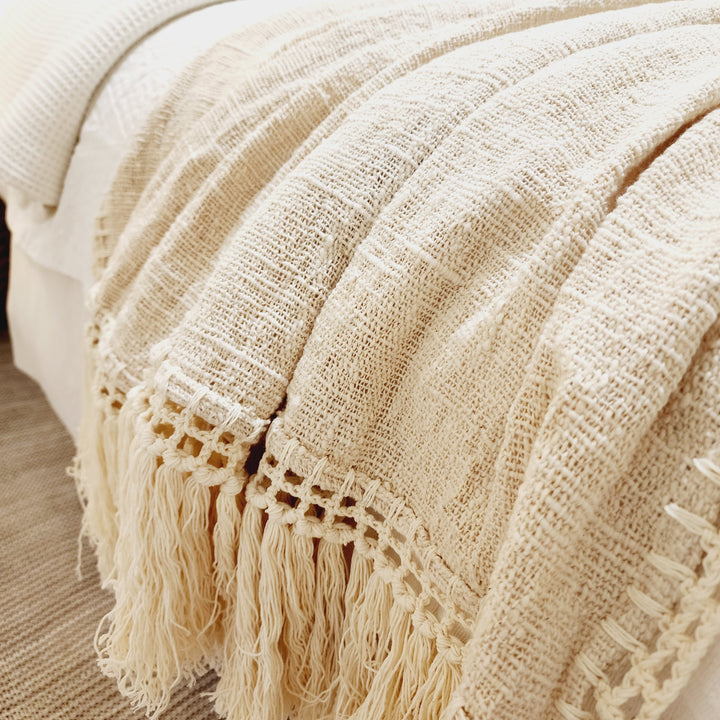 Island Luxe Throw Blanket | Tassel | 1.4m x 2.5m