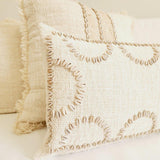 Maluku Shell Lumbar Cushion Cover | 30x50cm