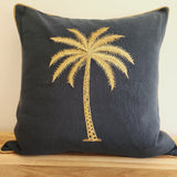 Midnight Gold 3D Palm Cushion Cover | 50x50cm | Exclusive