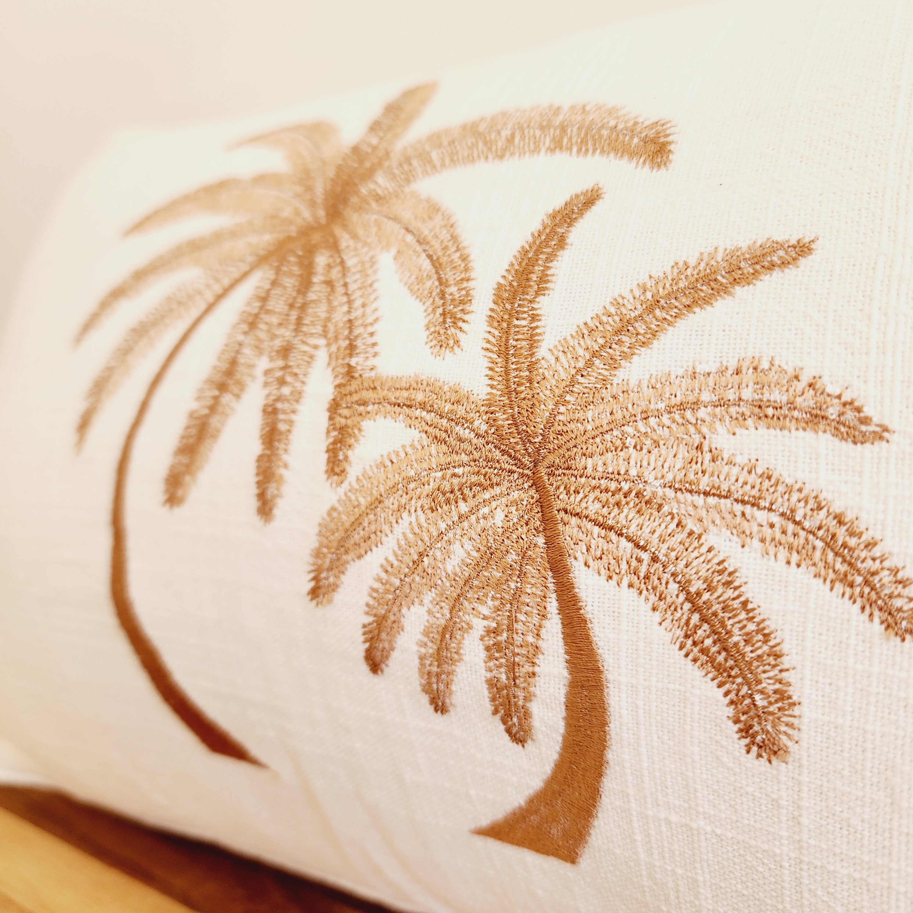 Cinnamon Palms Lumbar Cushion Cover | 30x50cm