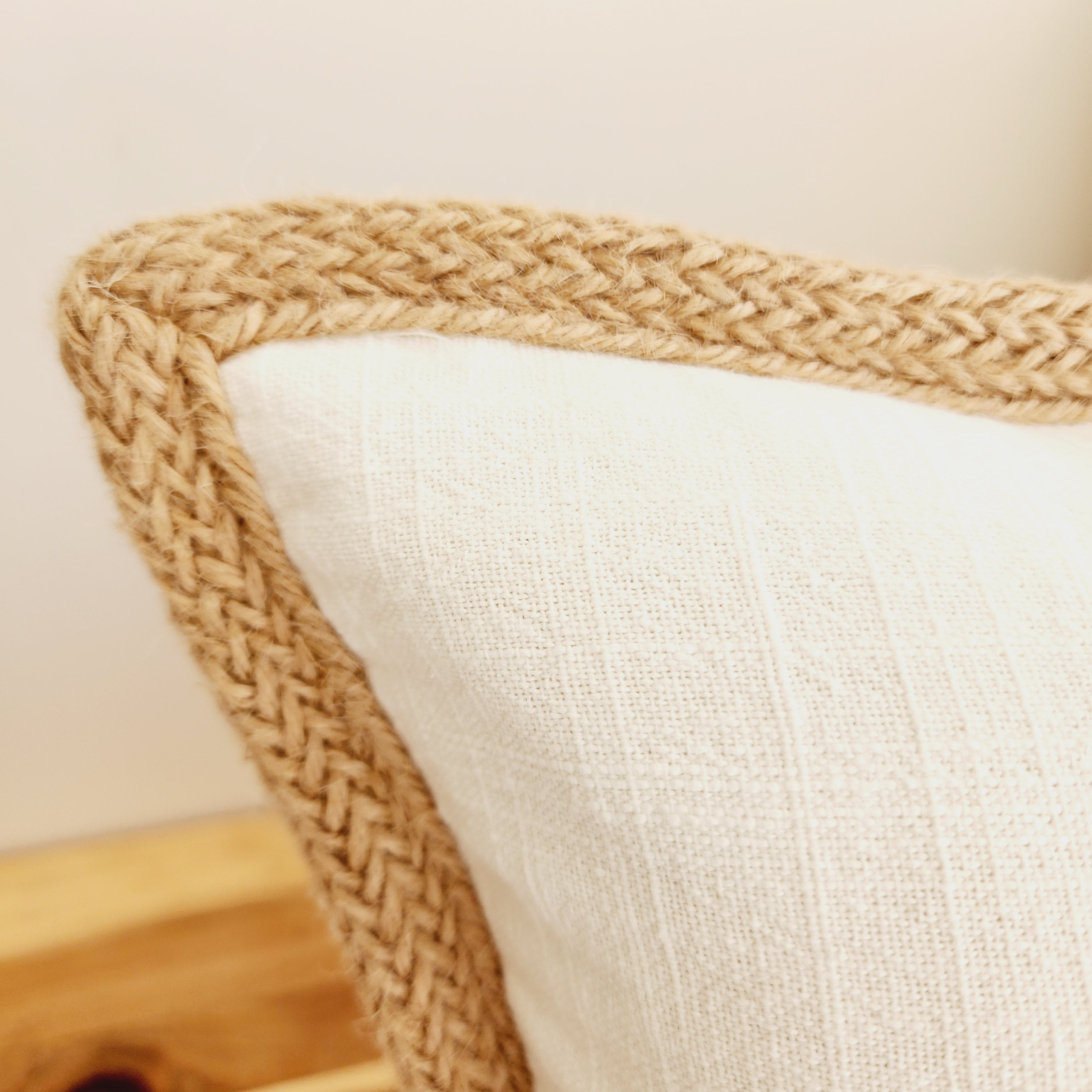 Jute Palms Lumbar Cushion Cover | 30x50cm