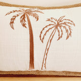 Jute Palms Lumbar Cushion Cover | 30x50cm