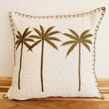 Bungalow Palms Linen Cushion Cover | 45x45cm | Linen