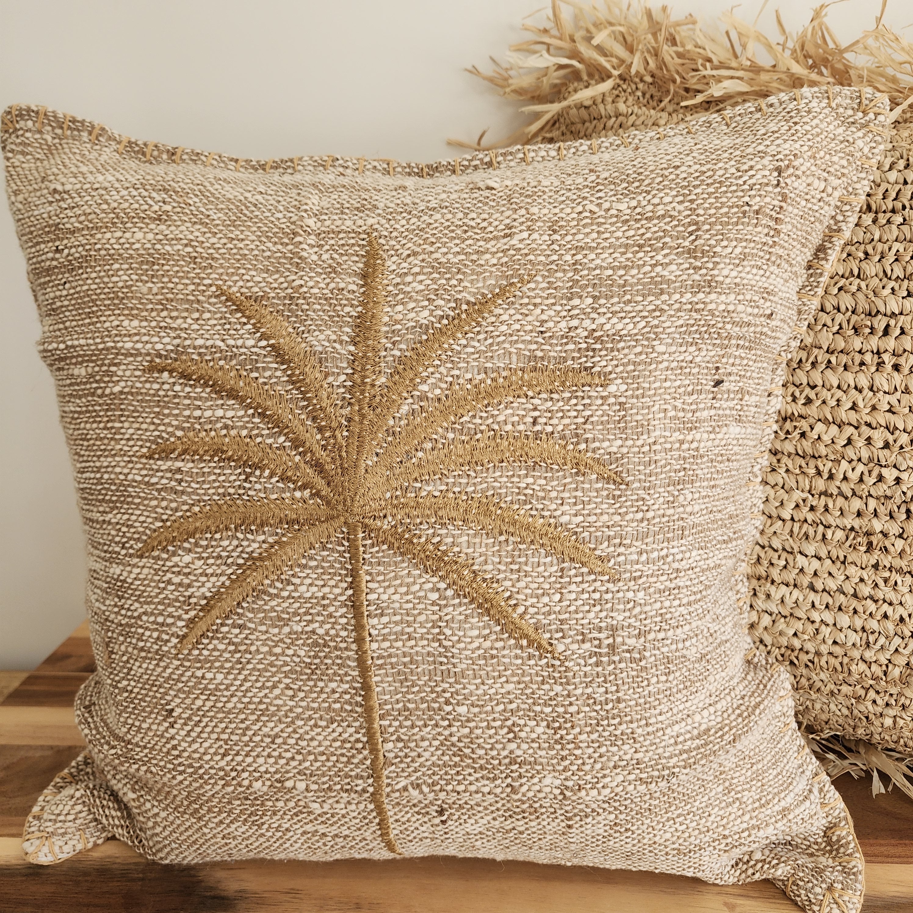 Coastal Husk Cushion Cover | Cinnamon | 50x50cm