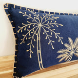 Midnight Palms Lumbar Cushion Cover | 30x50cm