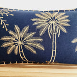 Midnight Palms Lumbar Cushion Cover | 30x50cm