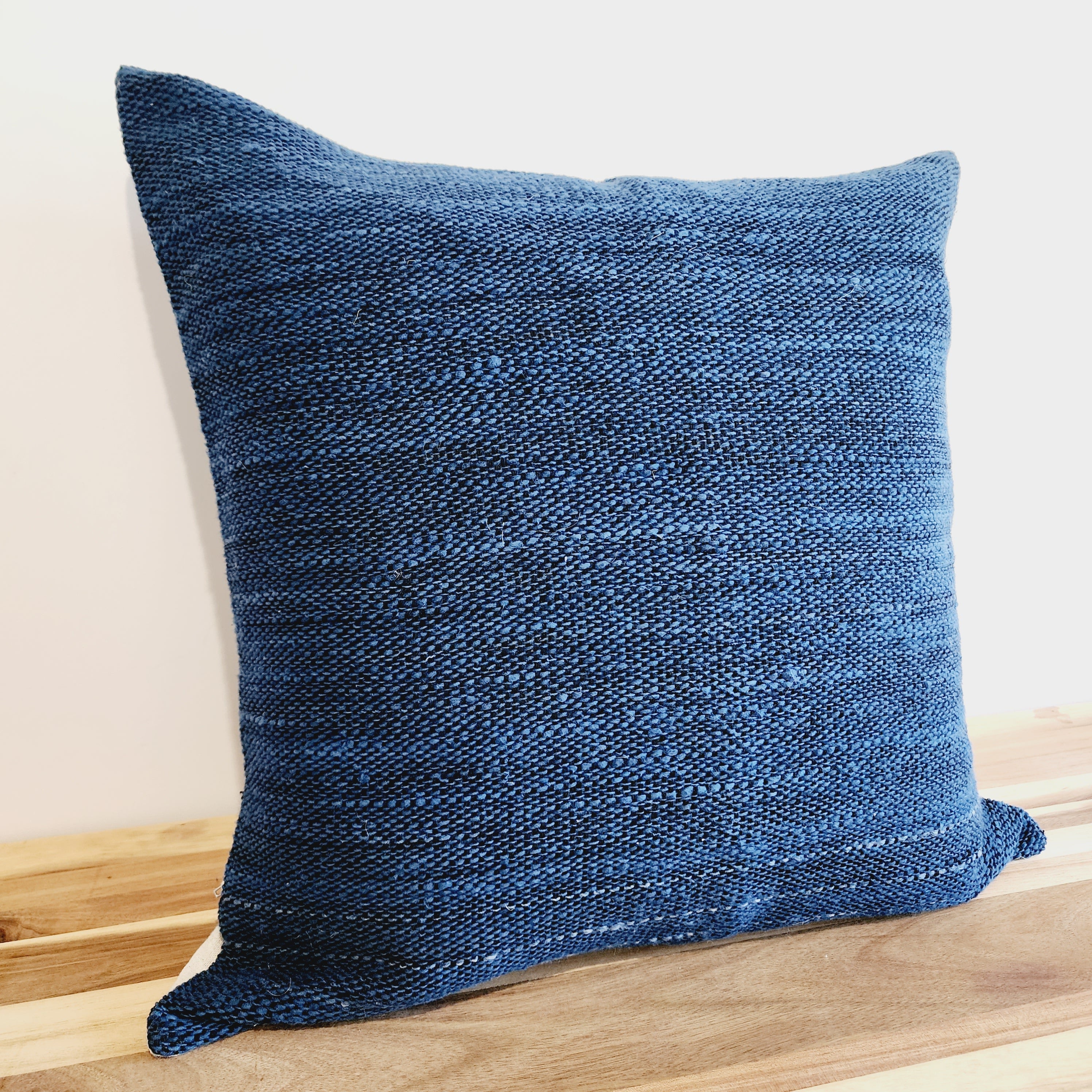 Hamptons Midnight Weave Cushion Cover | 50x50cm