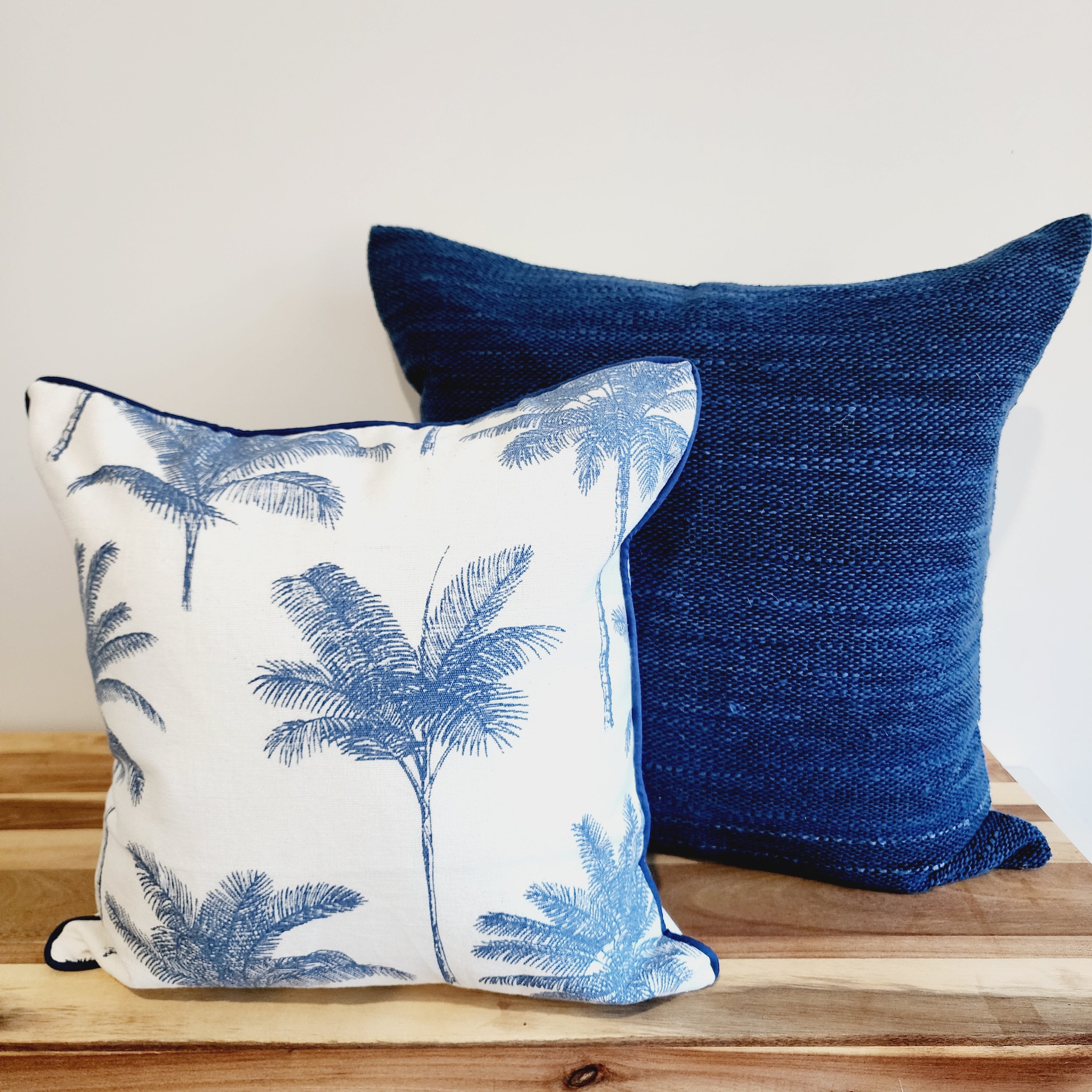 Hamptons Midnight Weave Cushion Cover | 50x50cm