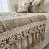 Coastal Retreat Macrame Throw