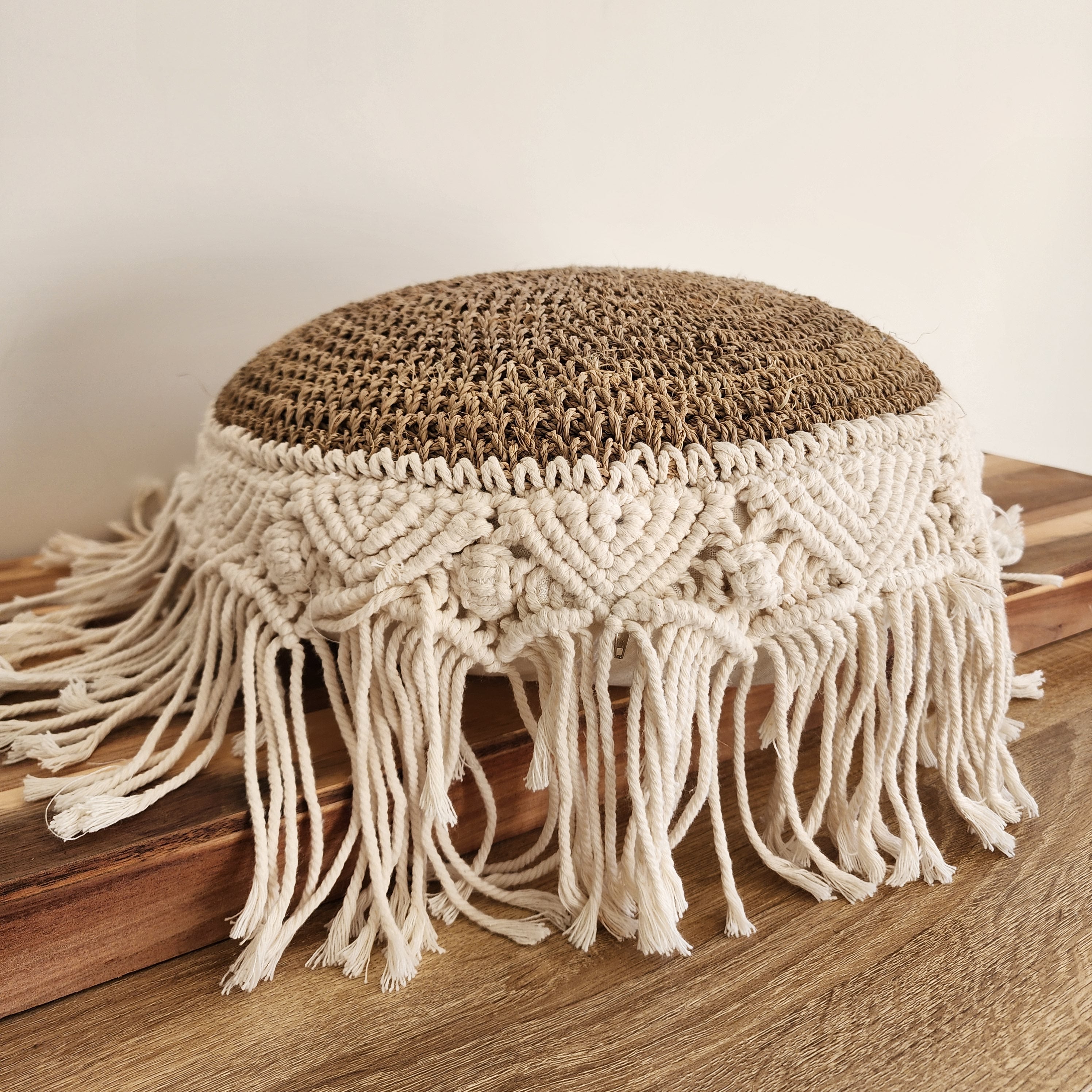 Zanzibar Round Macrame Cushion Cover | 45cm