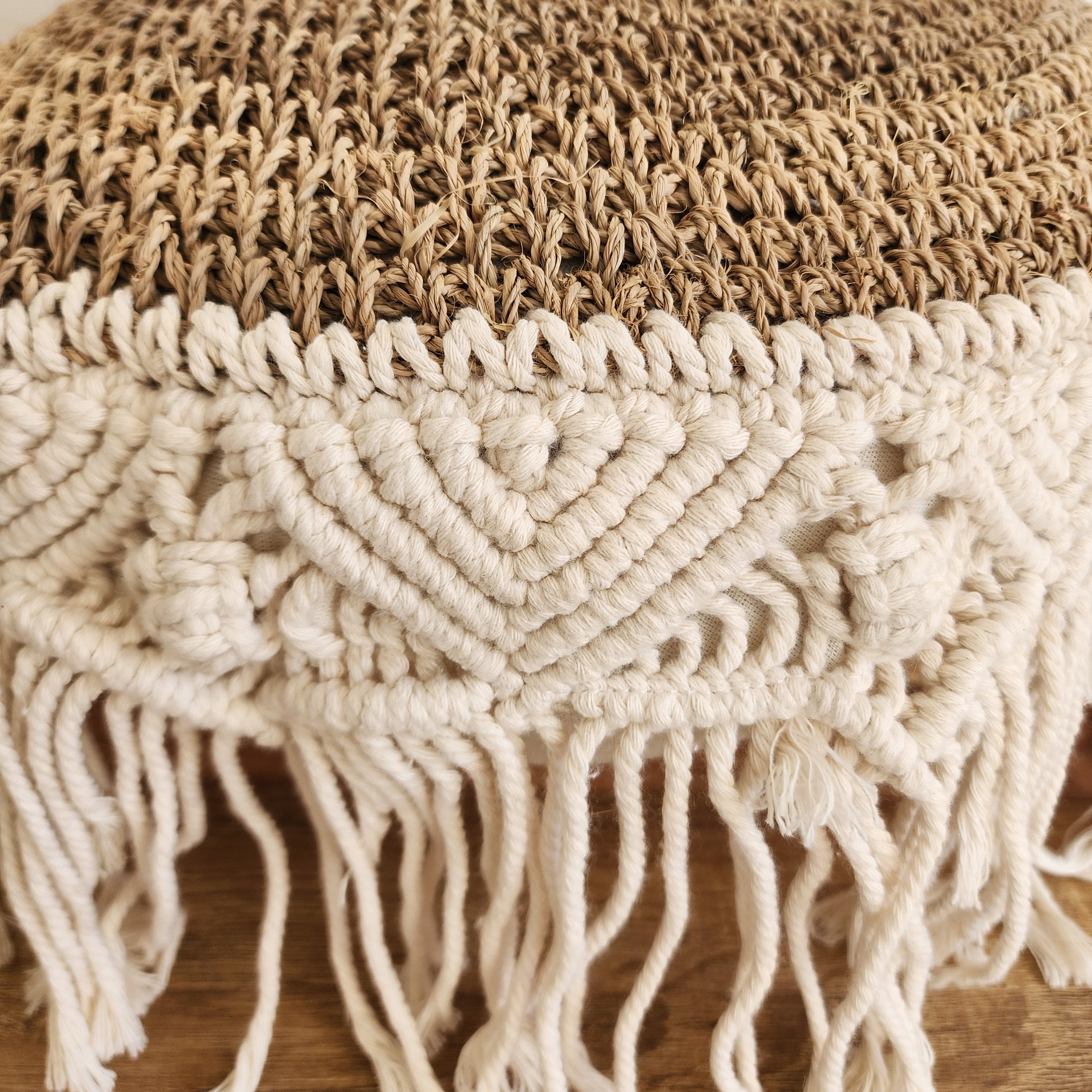 Zanzibar Round Macrame Cushion Cover | 45cm