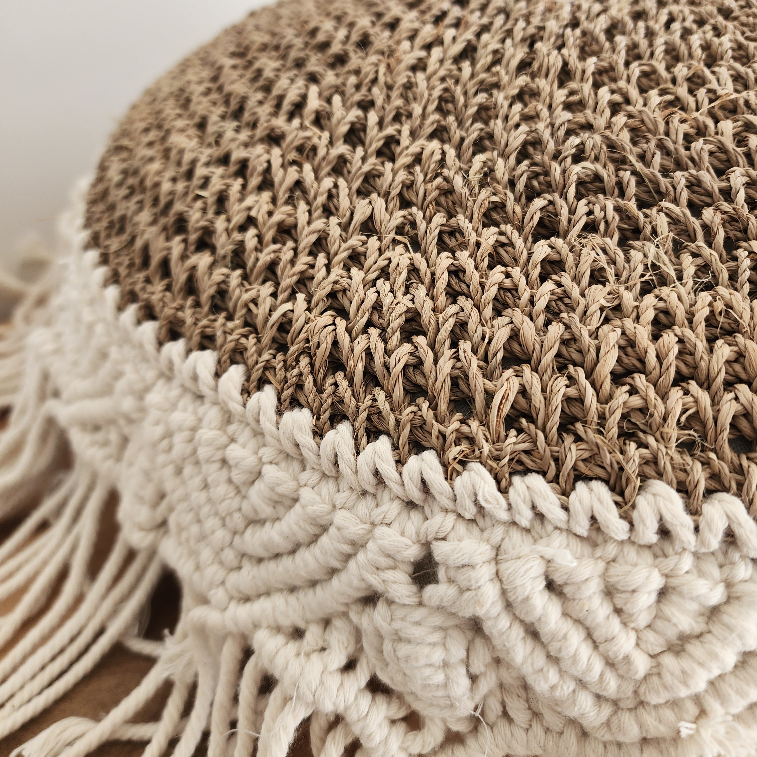 Zanzibar Round Macrame Cushion Cover | 45cm