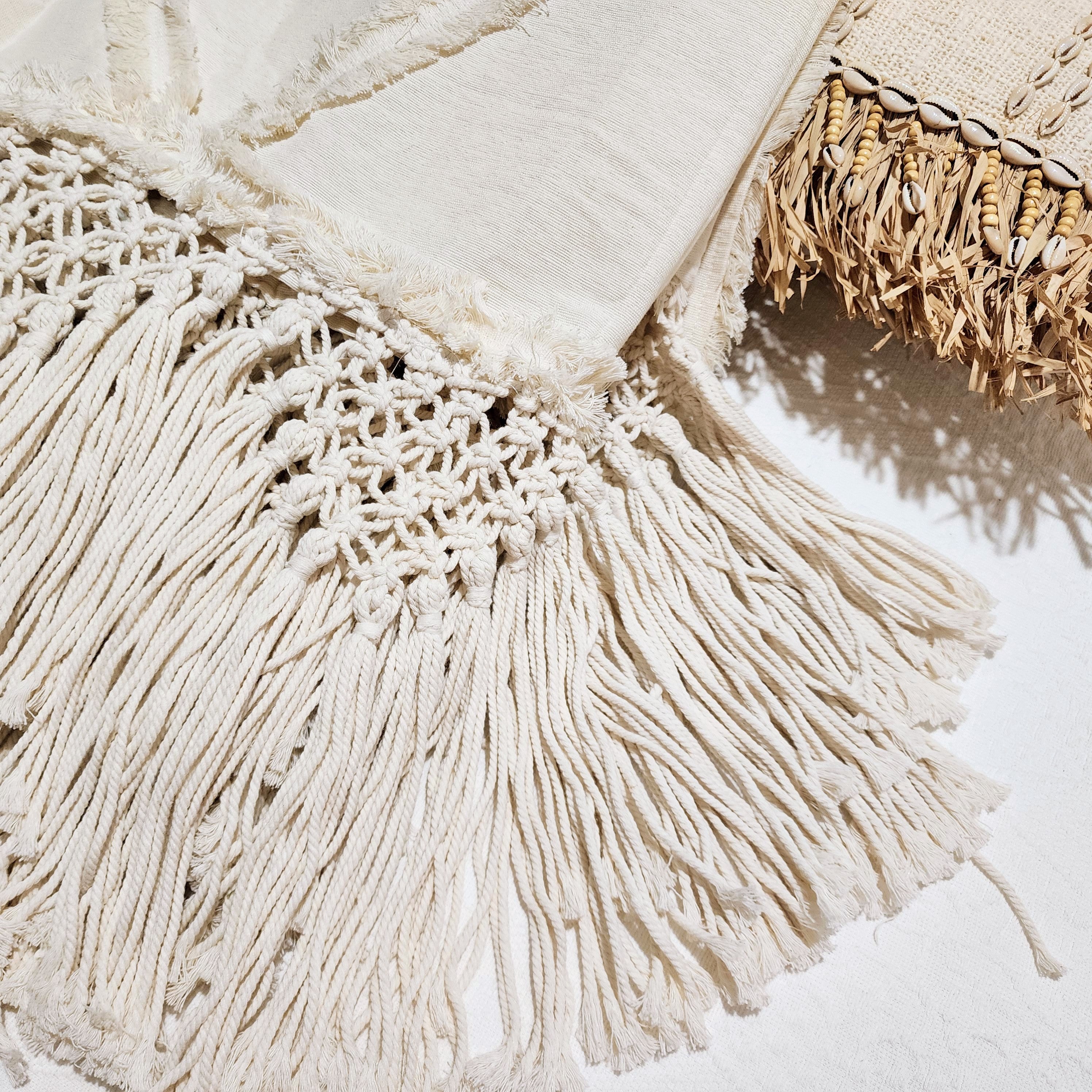 Zahara Macrame Statement Throw