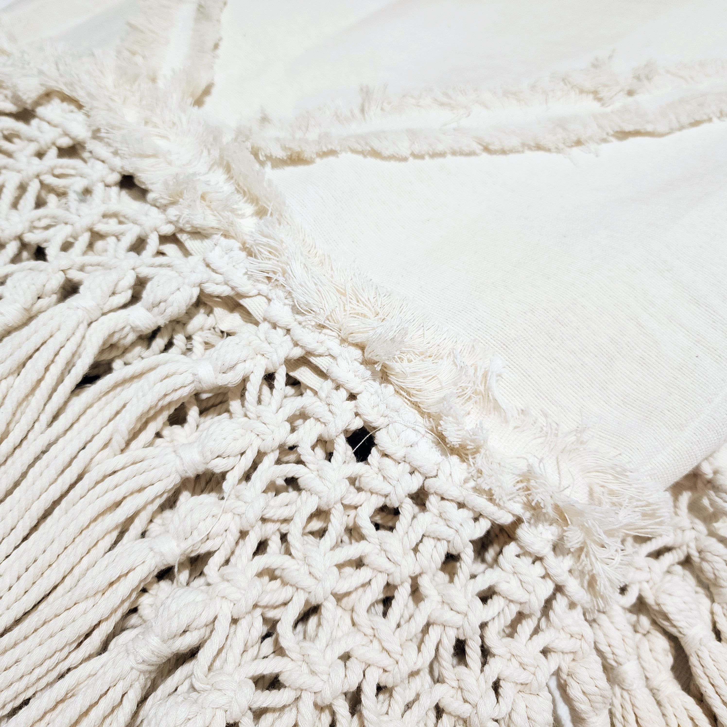 Zahara Macrame Statement Throw