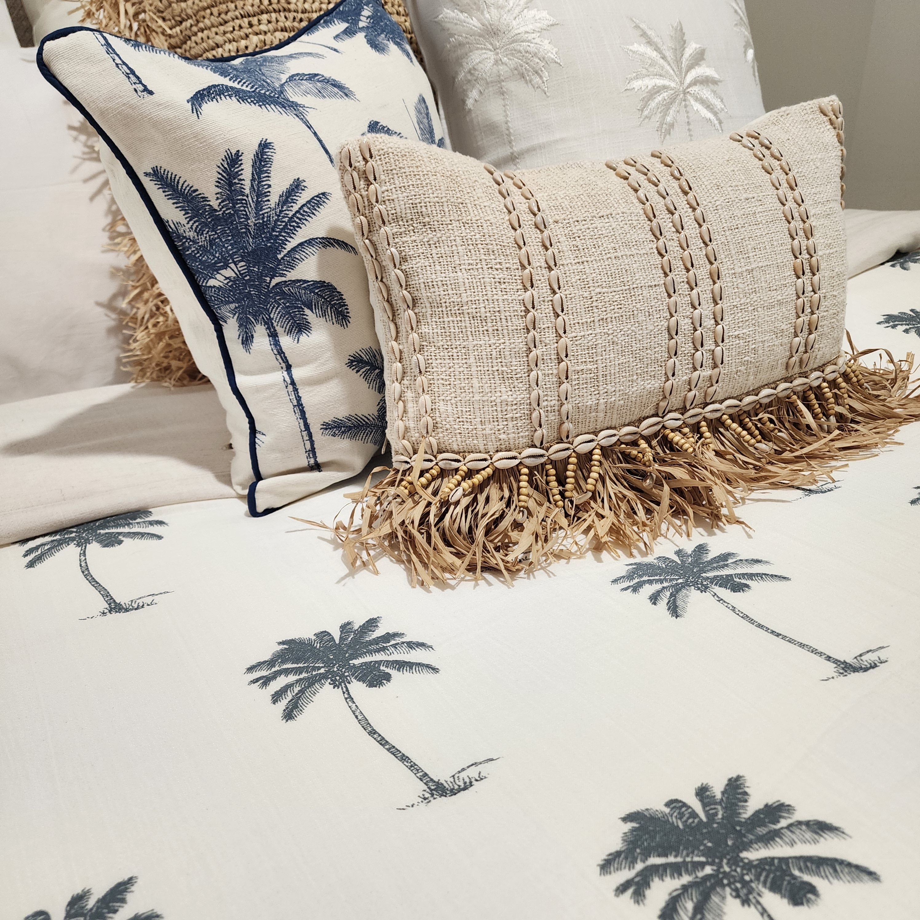 Seabreeze Palms Quilt Cover Set | Q | K | SK | Bed Linen