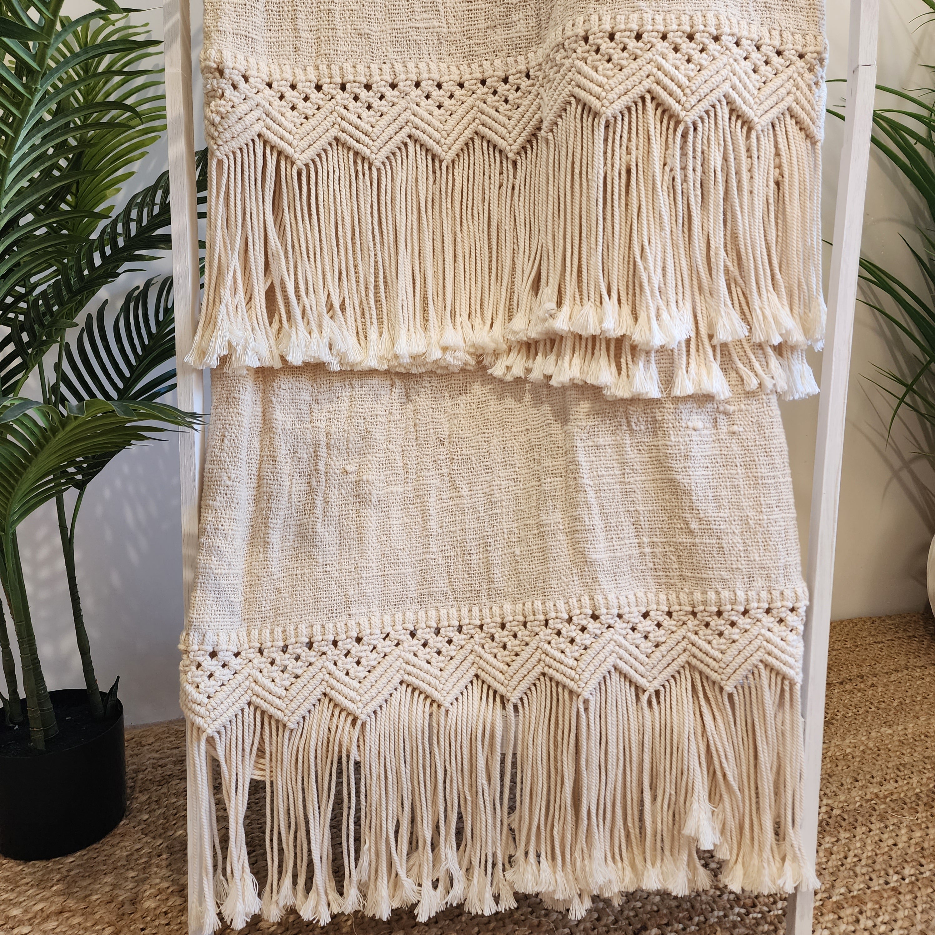 Boho Luxe Macrame Throw | Super King