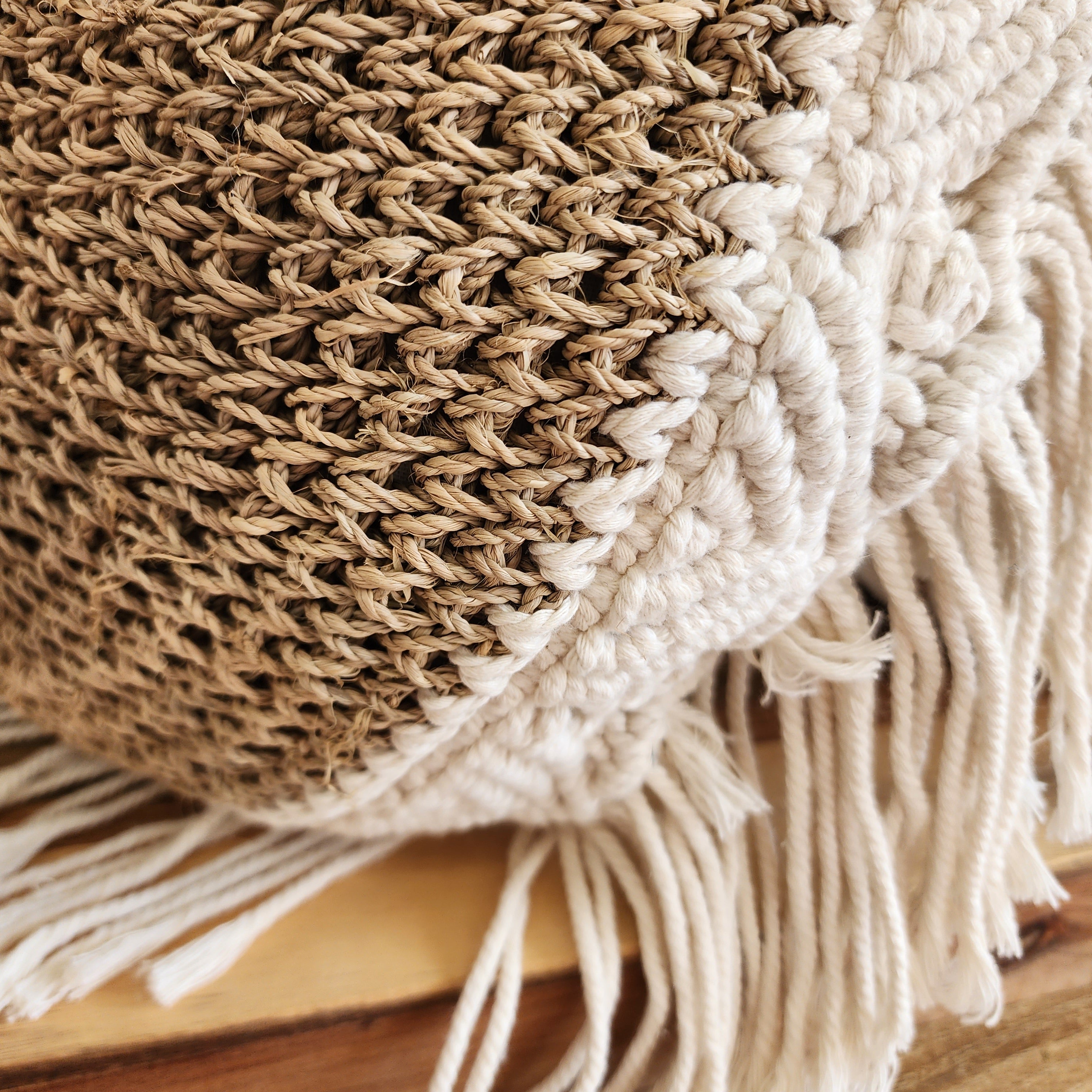 Zanzibar Round Macrame Cushion Cover | 45cm
