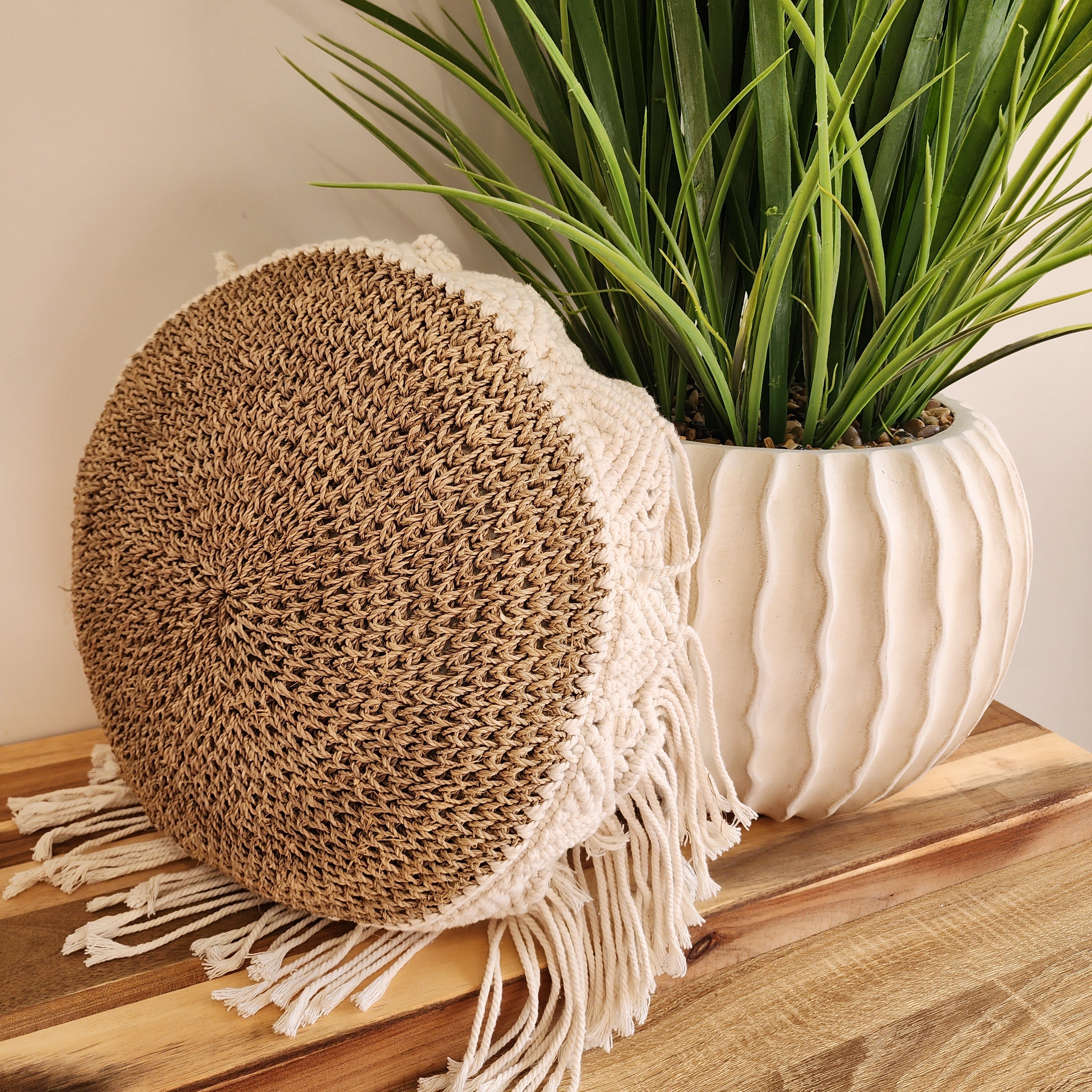 Zanzibar Round Macrame Cushion Cover | 45cm