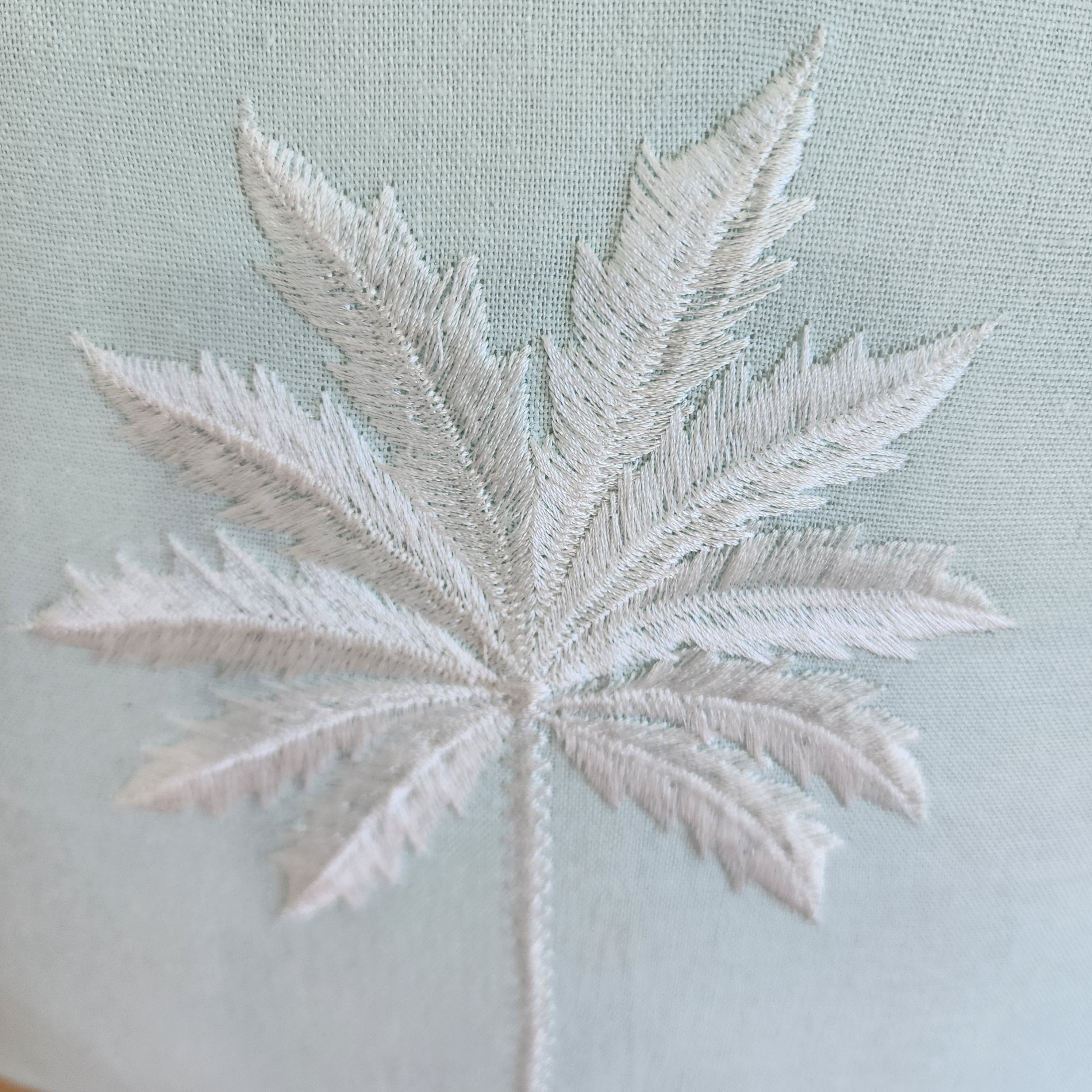 Ocean Mist Palms Linen Cushion Cover | 50x50cm