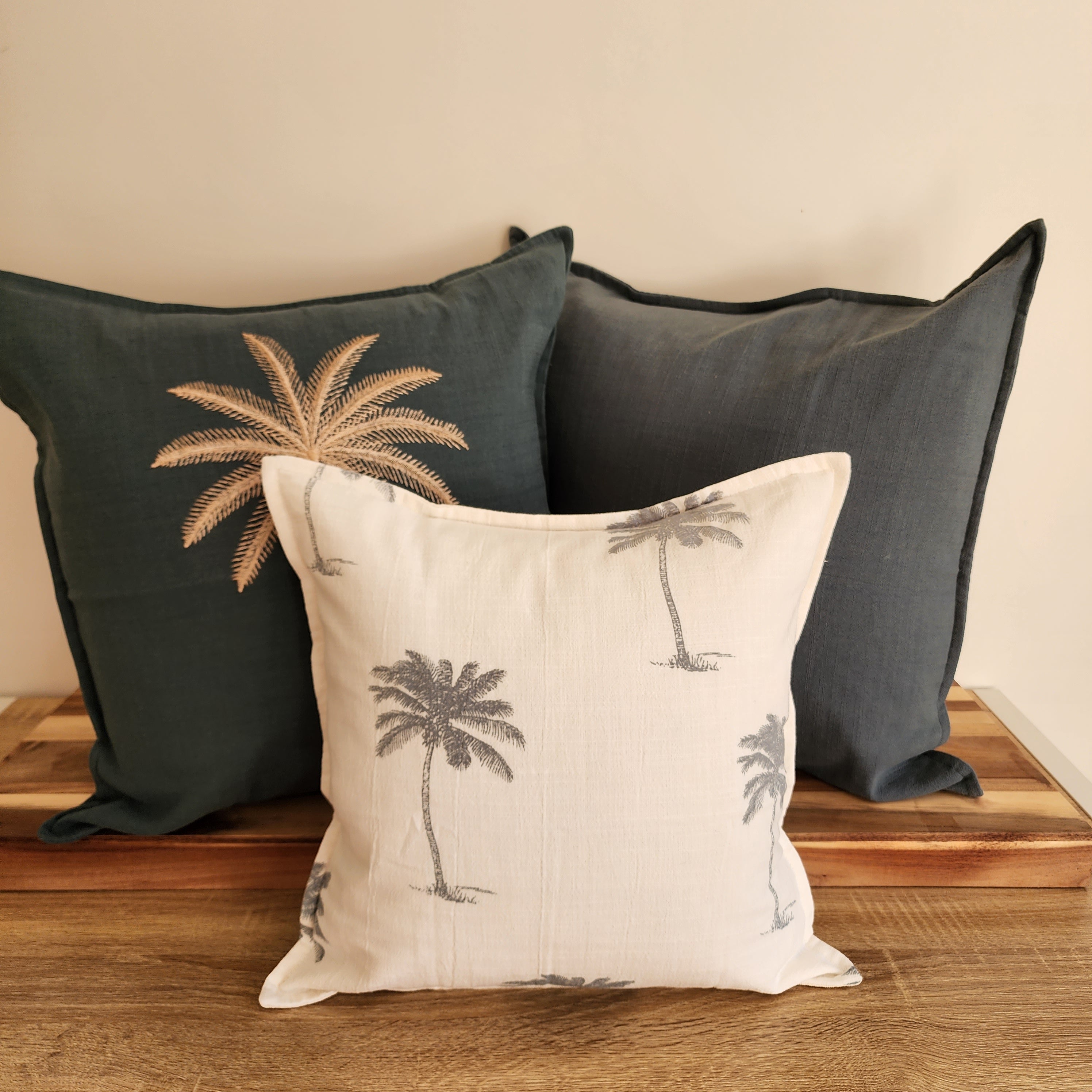 Oceanside Cushion Cover | 50x50cm | Grey-Blue