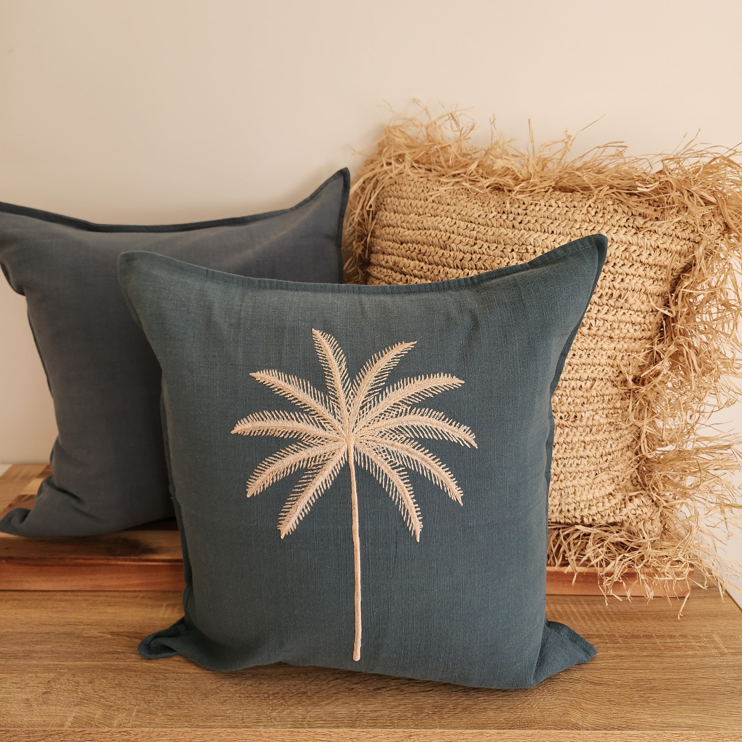 Oceanside Cushion Cover | 50x50cm | Grey-Blue
