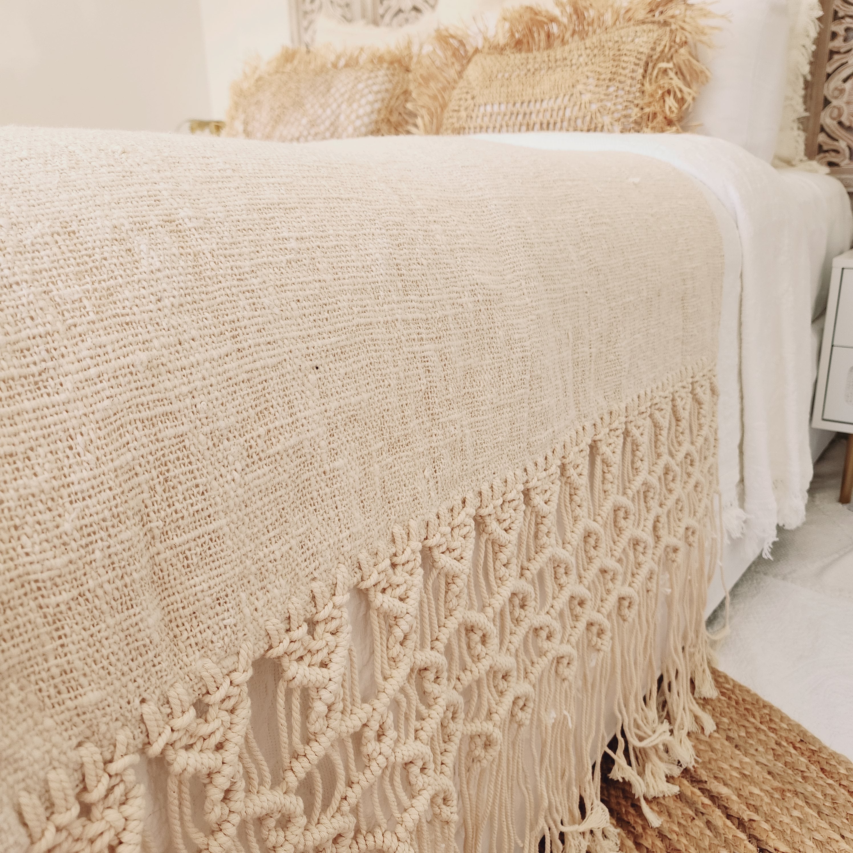 Casa Coastal Throw | Cotton | Macrame