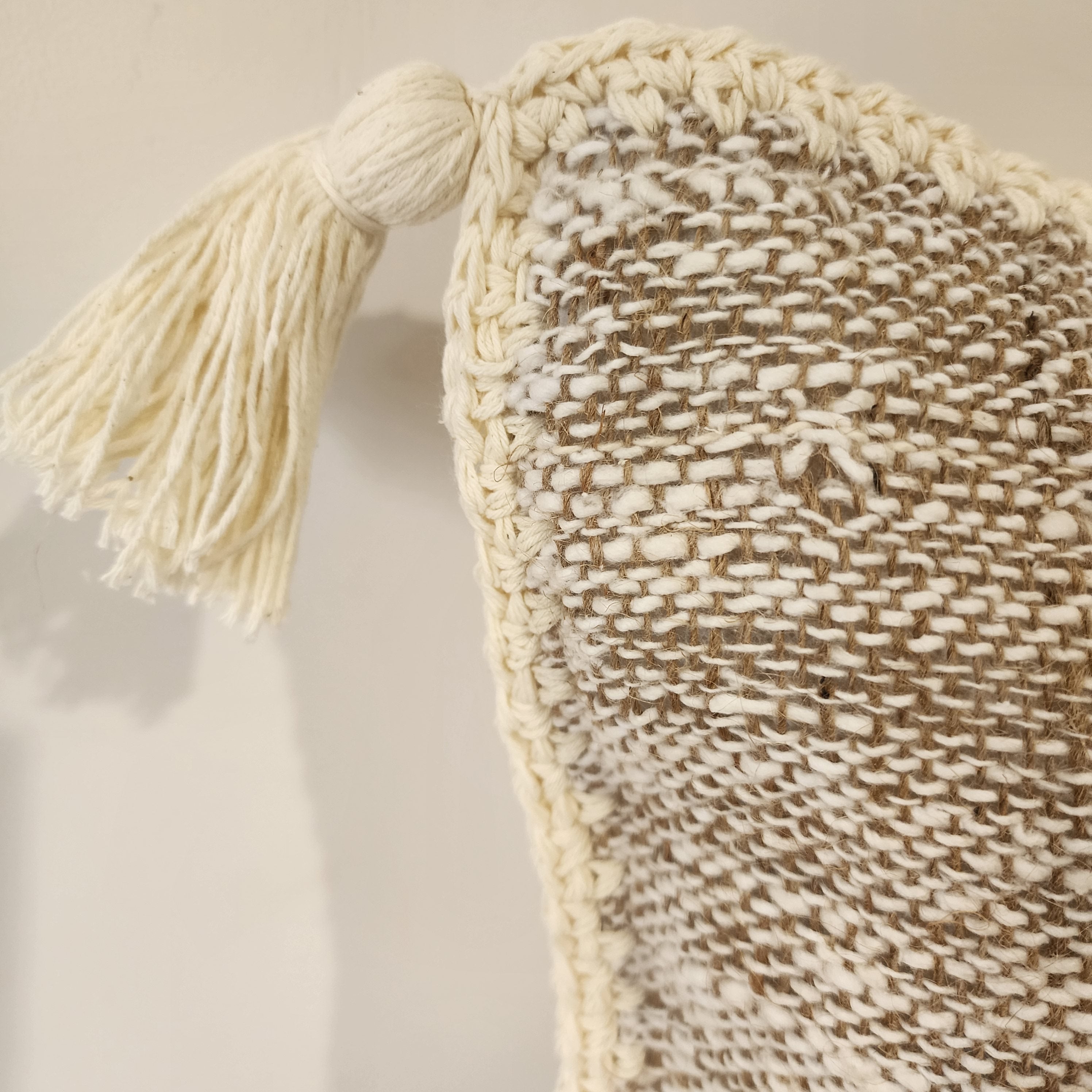 Toasted Coconut Cushion Cover | Tassel | 50x50cm