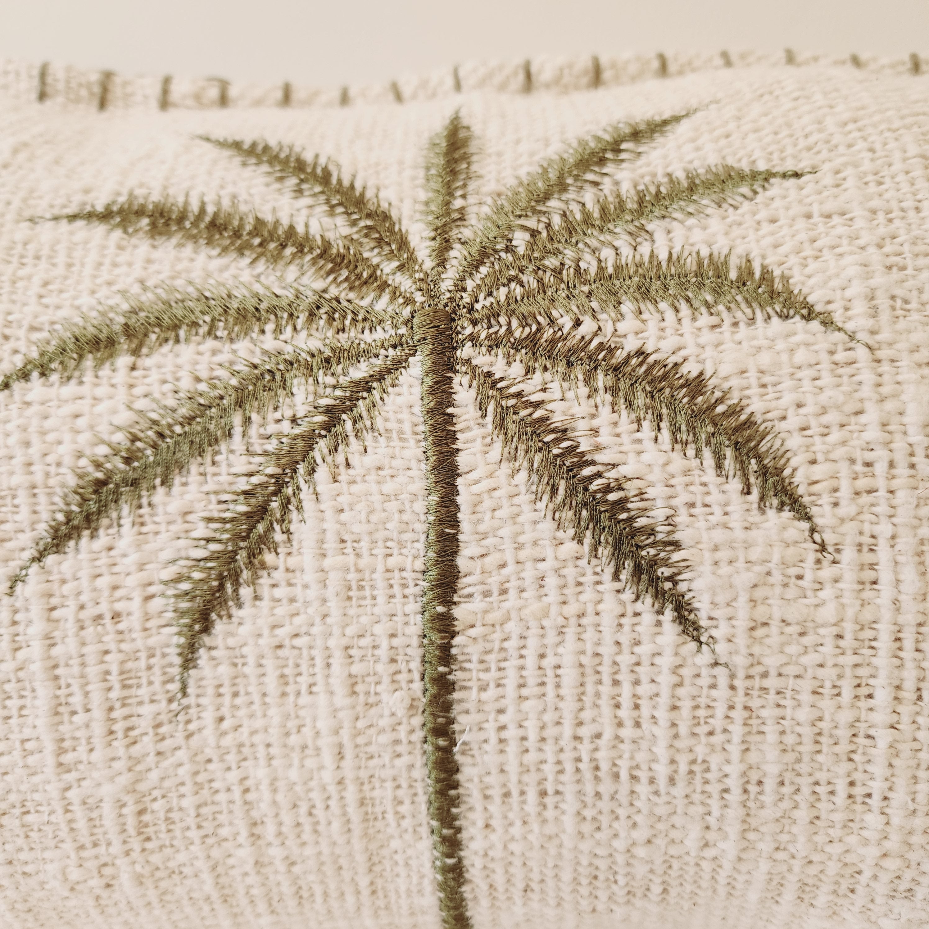 Bungalow Emerald Palm Lumbar Cushion Cover | 30x50cm