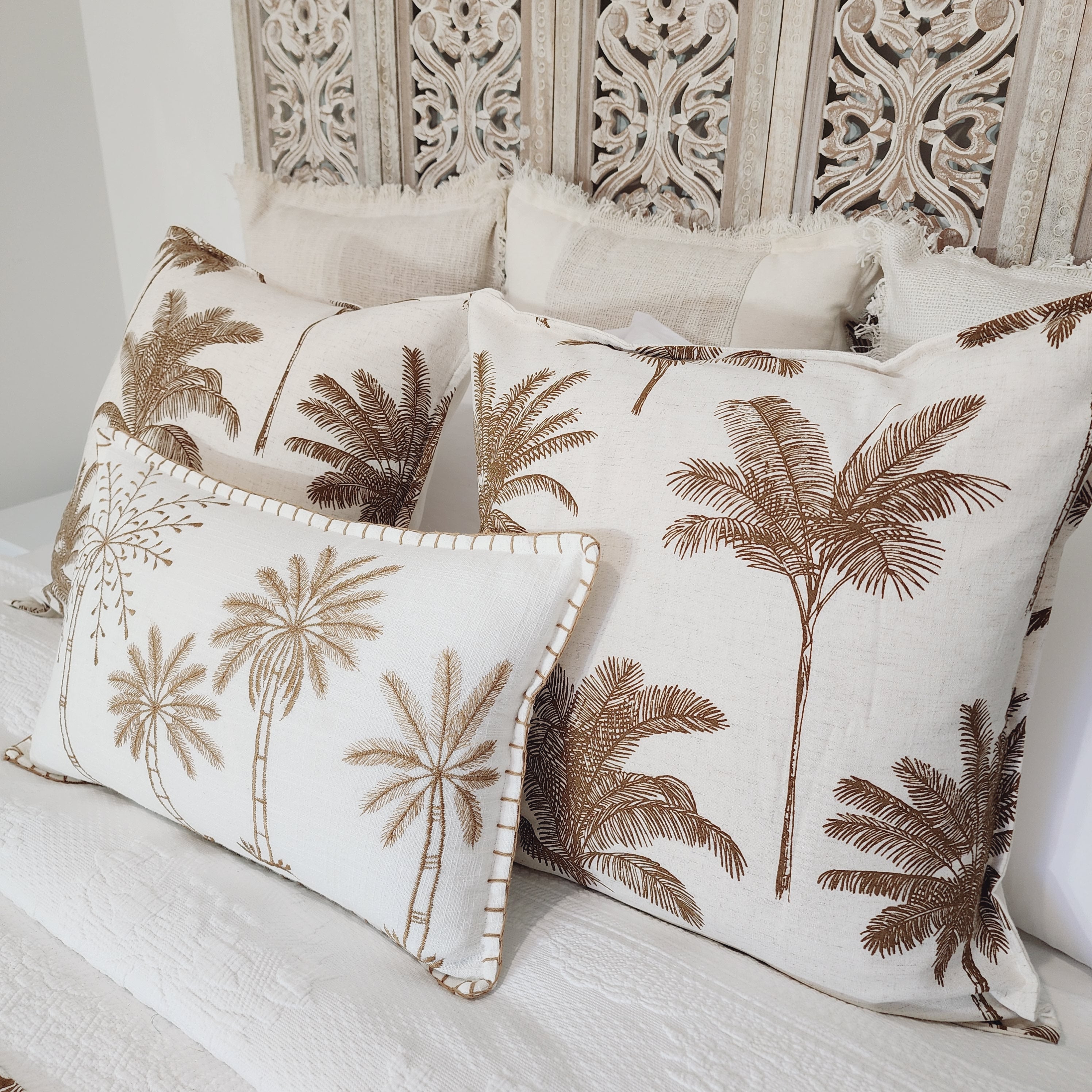 Palm Haven Cotton Throw | 2.2m