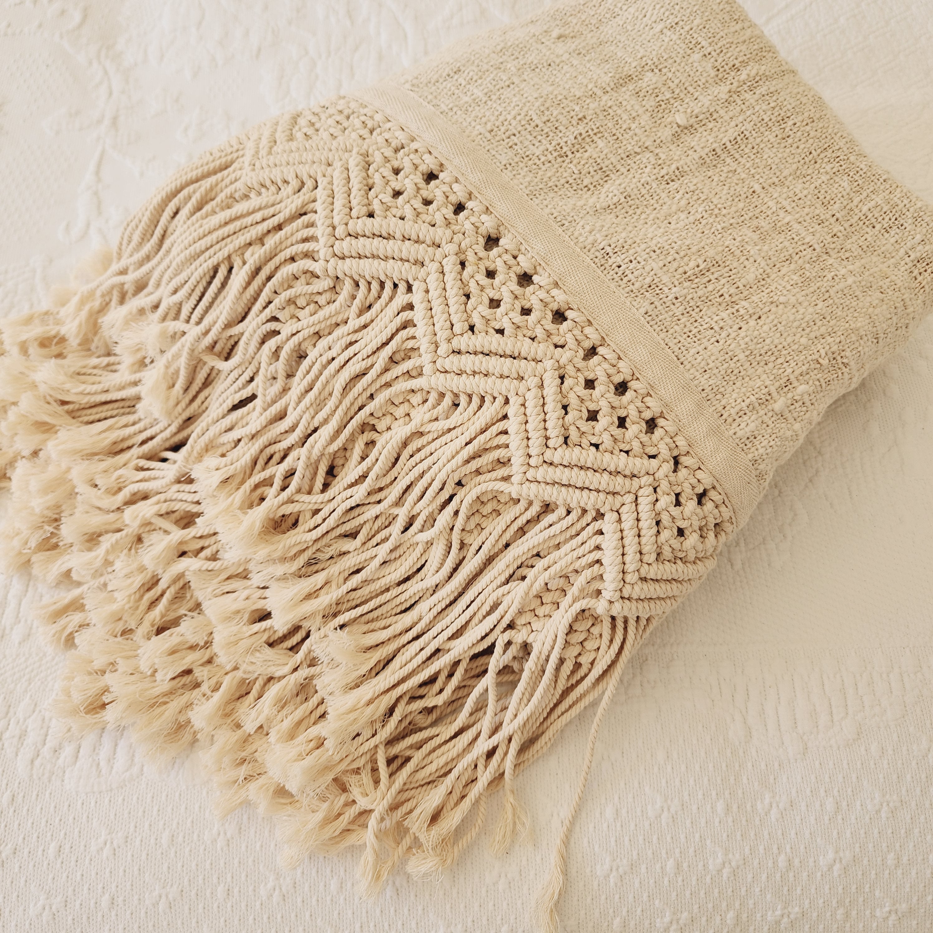 Boho Luxe Macrame Throw | Best Selling Throw