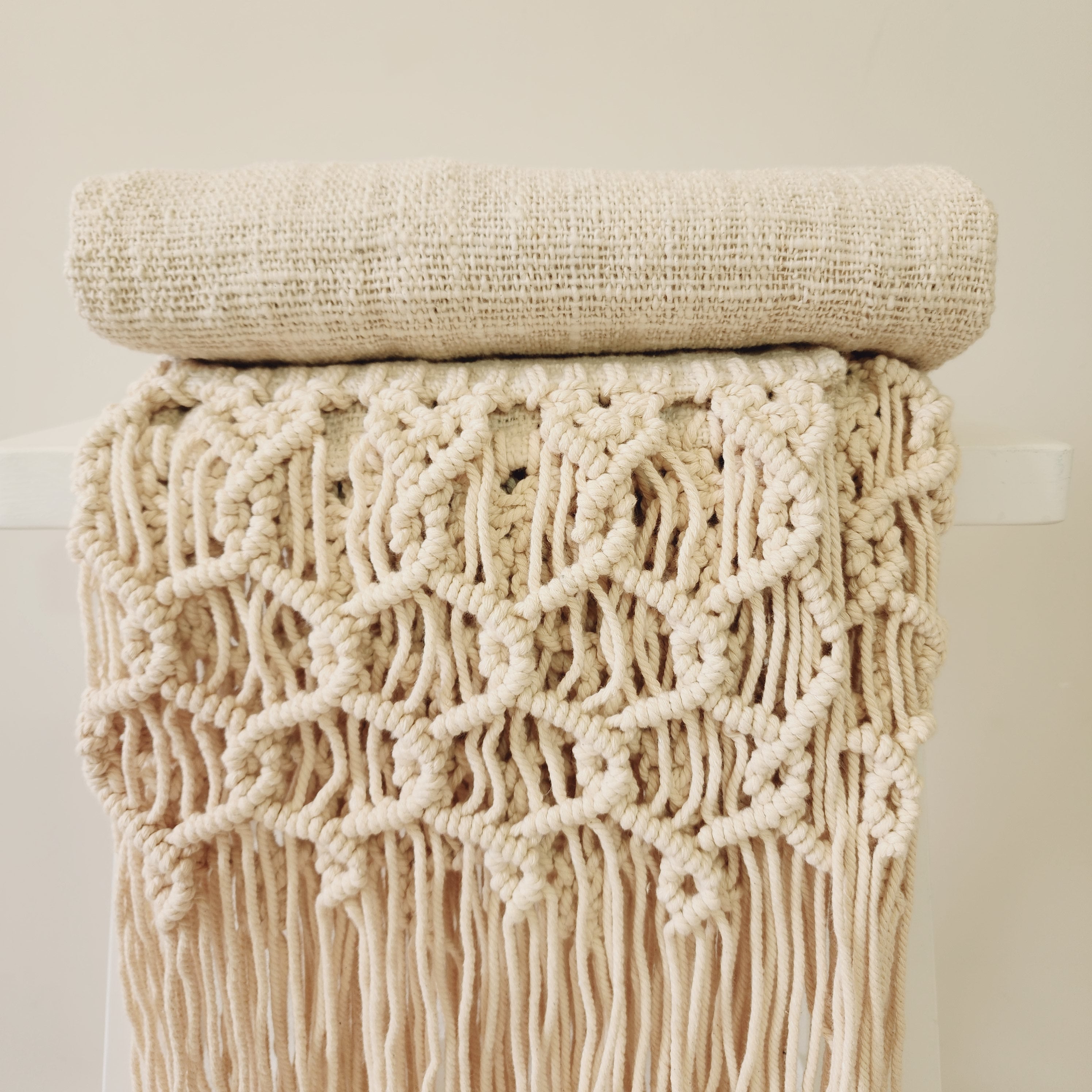 Casa Coastal Throw | Cotton | Macrame