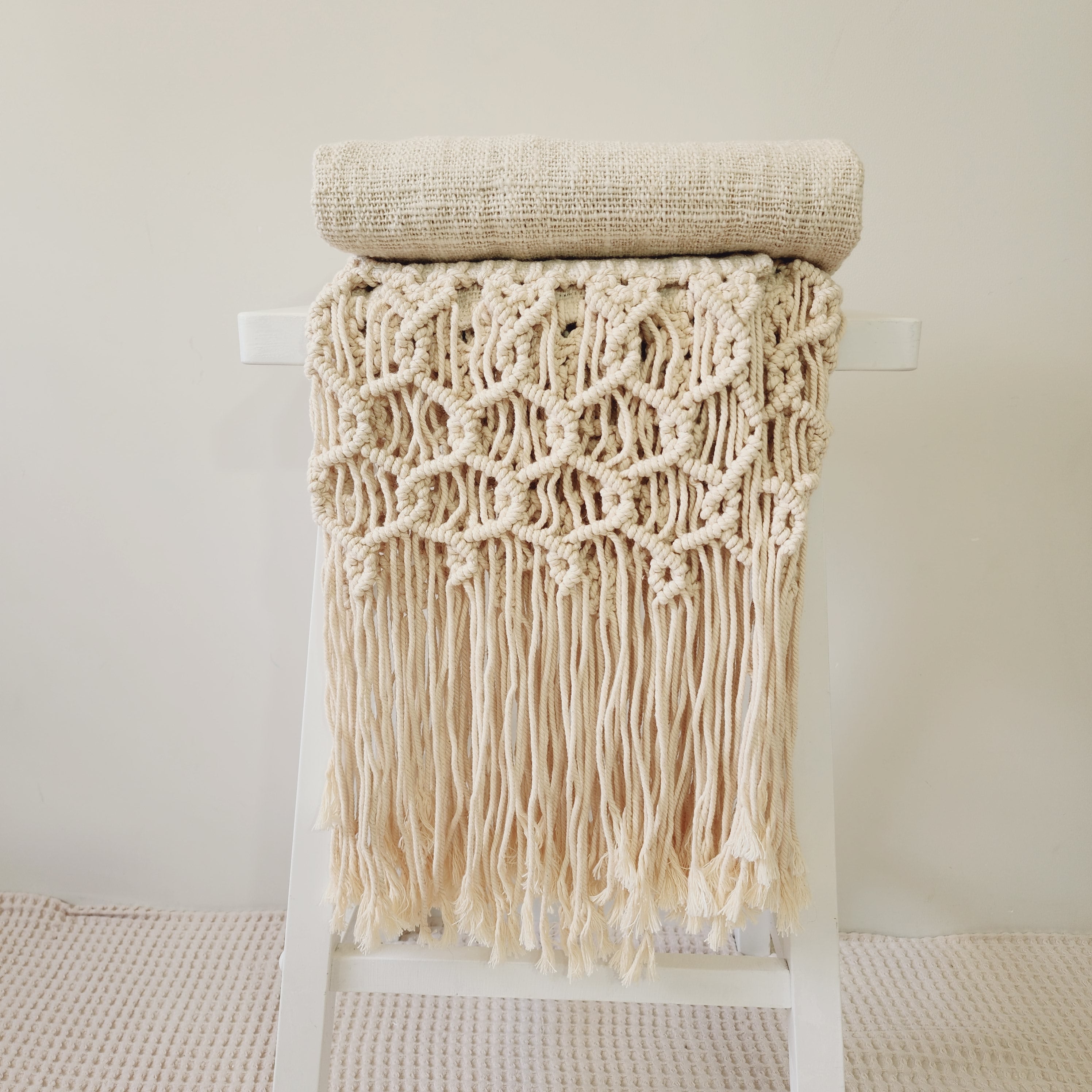 Casa Coastal Throw | Cotton | Macrame