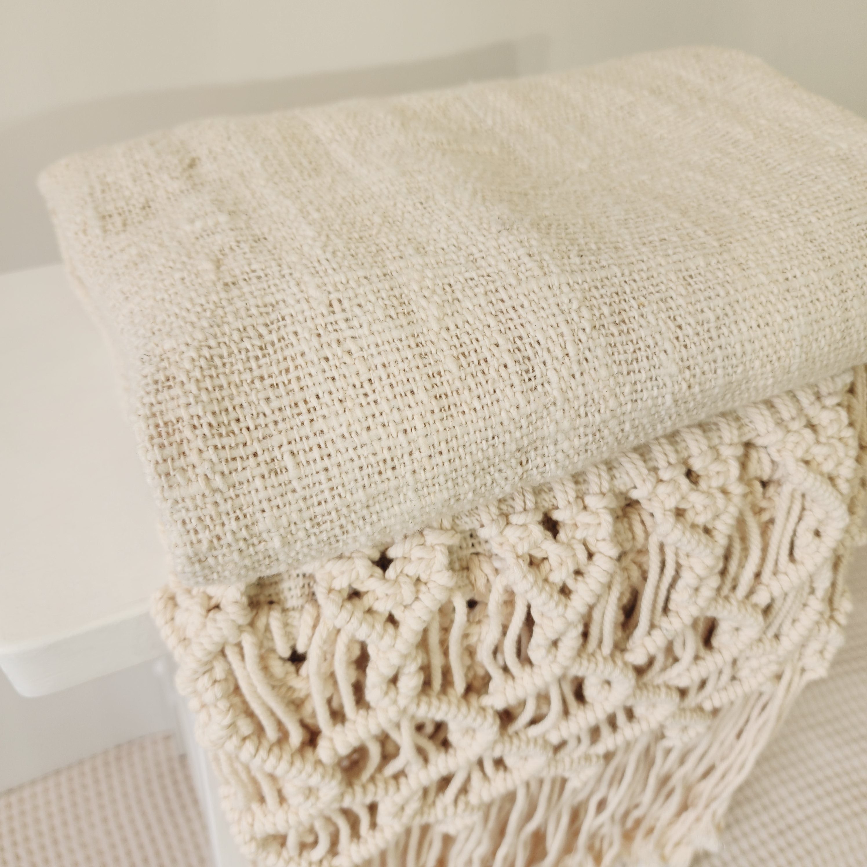 Casa Coastal Throw | Cotton | Macrame