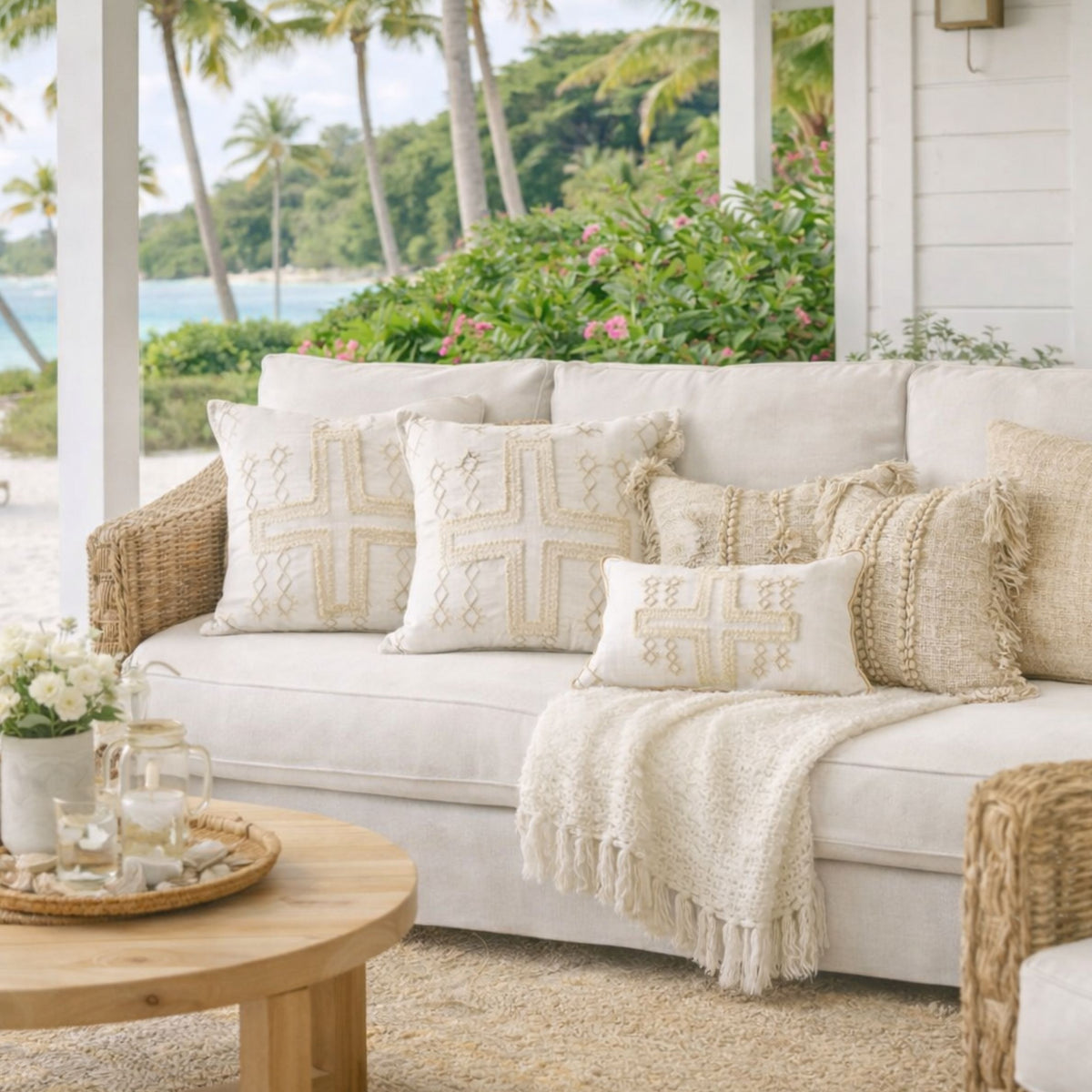 Cabo Coast Lumbar Cushion Cover | 30x50cm