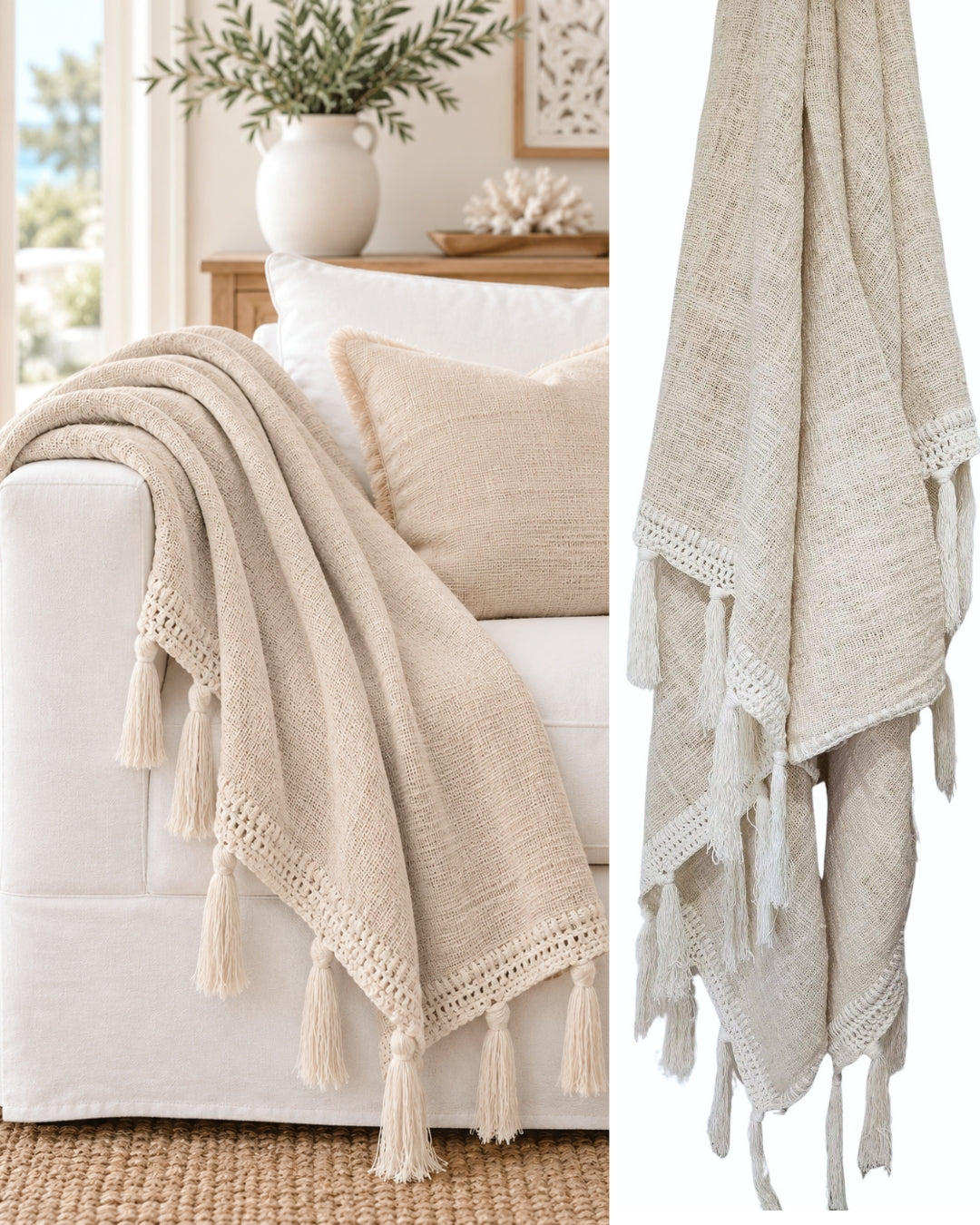 Beach House Throw | Cotton