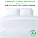 Island Oasis 100% Pure Cotton Sheet Set | Q | K | SK | Bed Linen