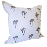 Under The Palms Blue Hue Cushion Cover | 50x50cm