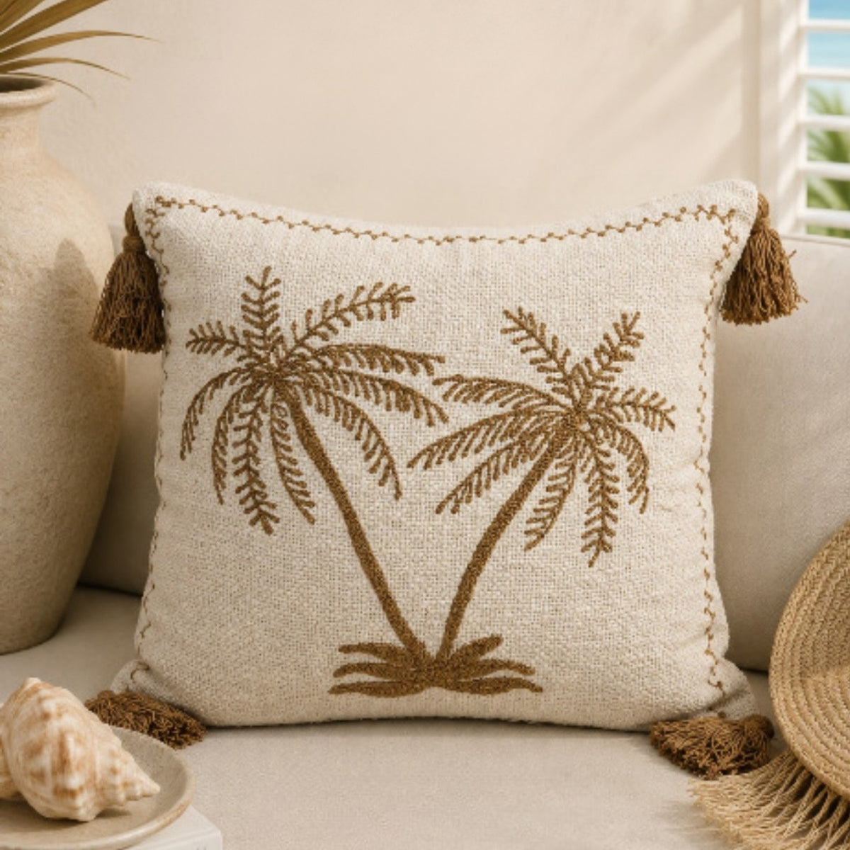 Cabana Palms Cushion Cover | 50x50cm