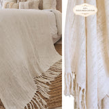 Luna Luxe Throw | Fringe | Oversized 2.5m