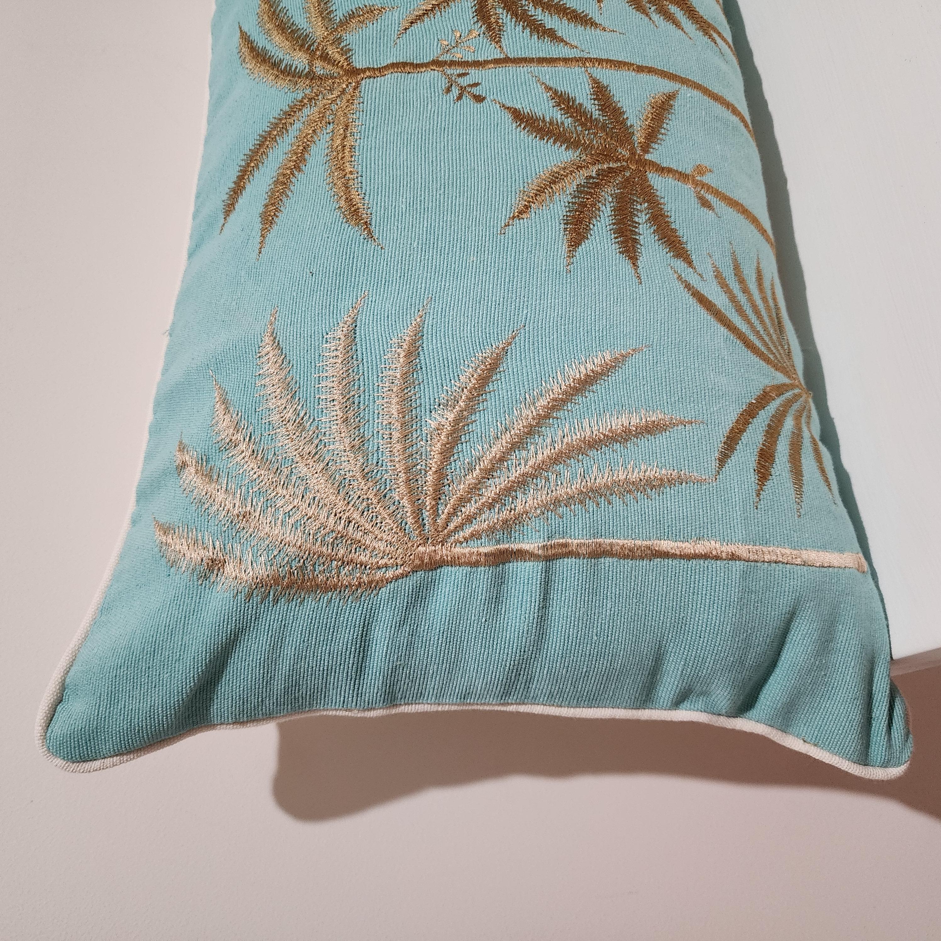 Blue Hawaii Aqua Lumbar Cushion Cover | 30x50cm