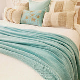 Azure Luxe Throw | Knitted | 2.1m x 1.3m