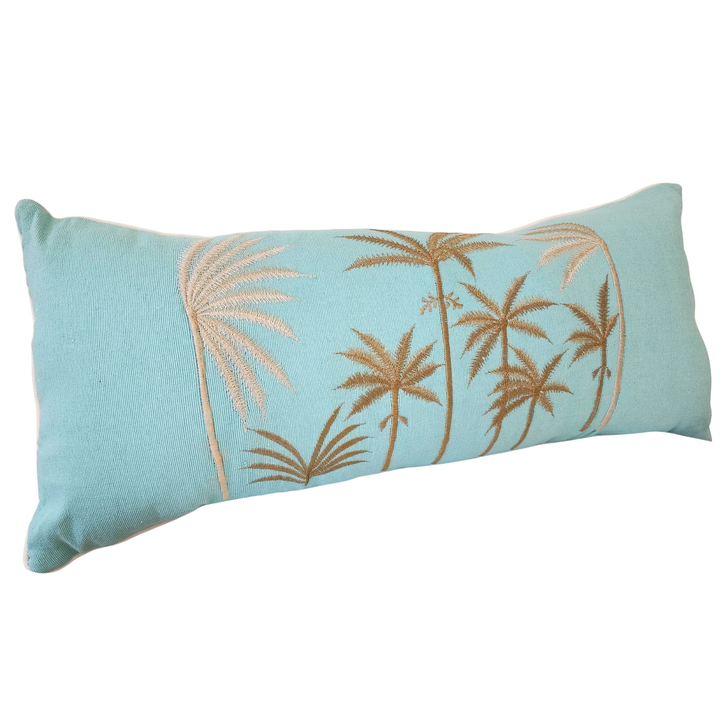 Blue Hawaii Long Lumbar Cushion Cover | 70x30cm